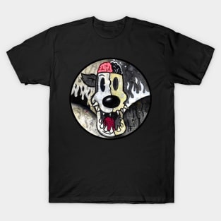 Negative Zone Wolf  A Vintage Creepy  Rubber Hose cartoon Graphic T-Shirt